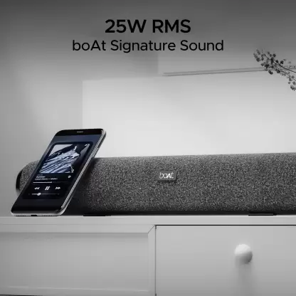 boAt Aavante Bar 590 | 25W RMS Stereo Sound Bluetooth Soundbar, Up to 6 HRS Long Playback, 2.0 Channel, Dual Passive Radiators, BT, AUX, and TF Card - Image 5