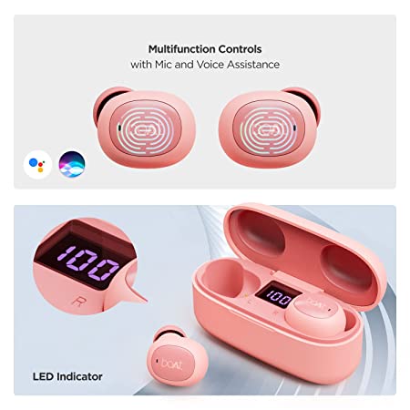 boAt Airdopes 121 v2 | In-Ear Earbuds v2 with 8mm driver, LED Case Battery Indicator, 380mAh Pocket Friendly Charging Case - Image 4