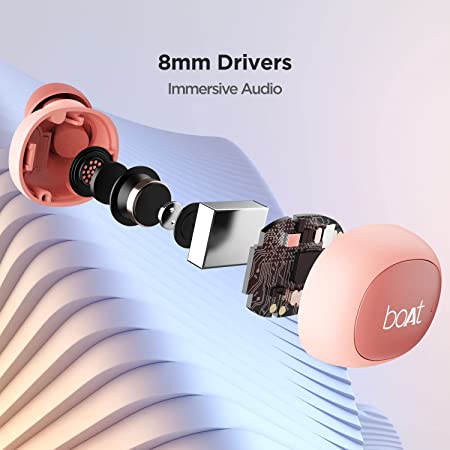 boAt Airdopes 121 v2 | In-Ear Earbuds v2 with 8mm driver, LED Case Battery Indicator, 380mAh Pocket Friendly Charging Case - Image 6