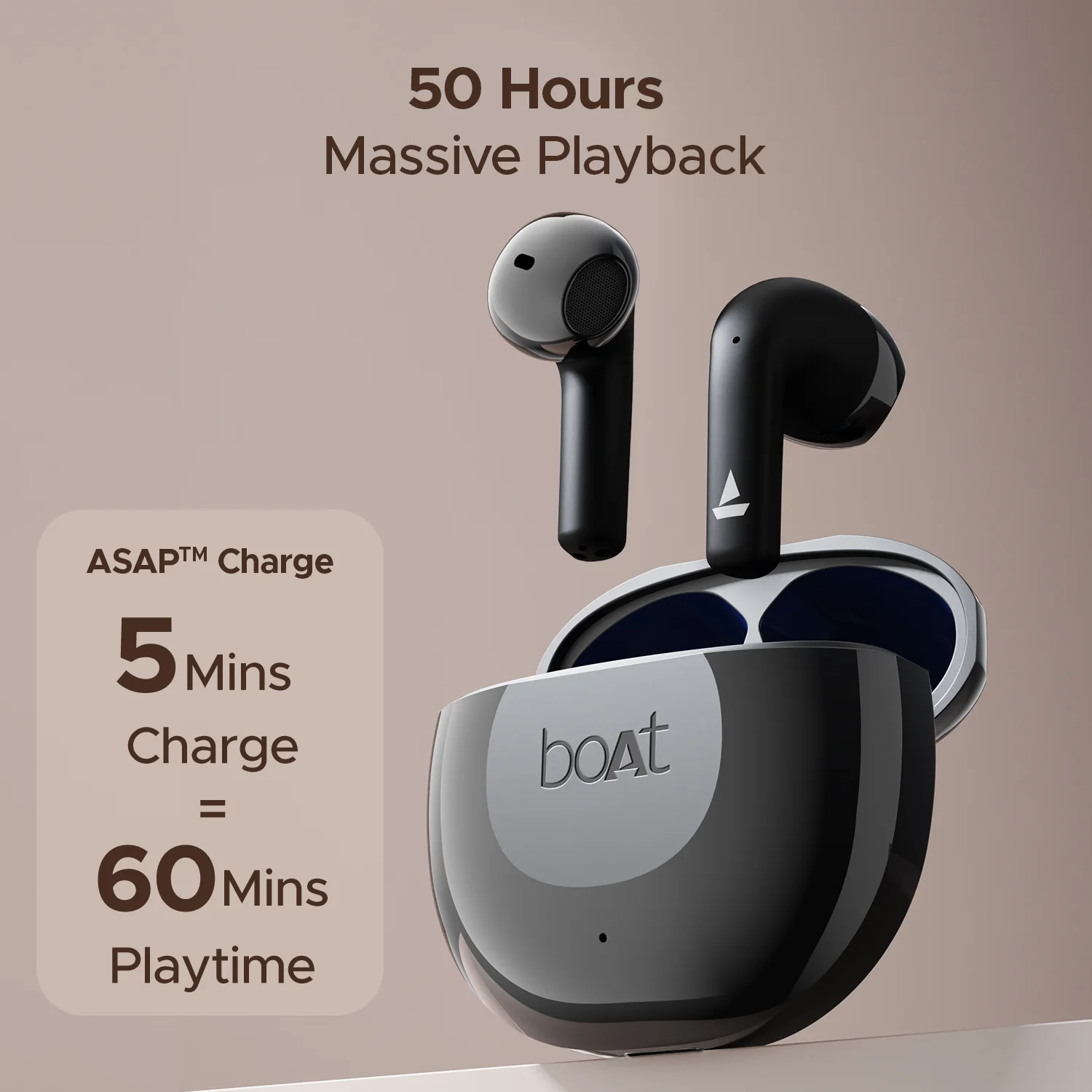 boAt Airdopes 125 | Wireless Earbuds with 50 Hours Playback, BEAST™ Mode, Bluetooth v5.3, ENx™ Technology - Image 12