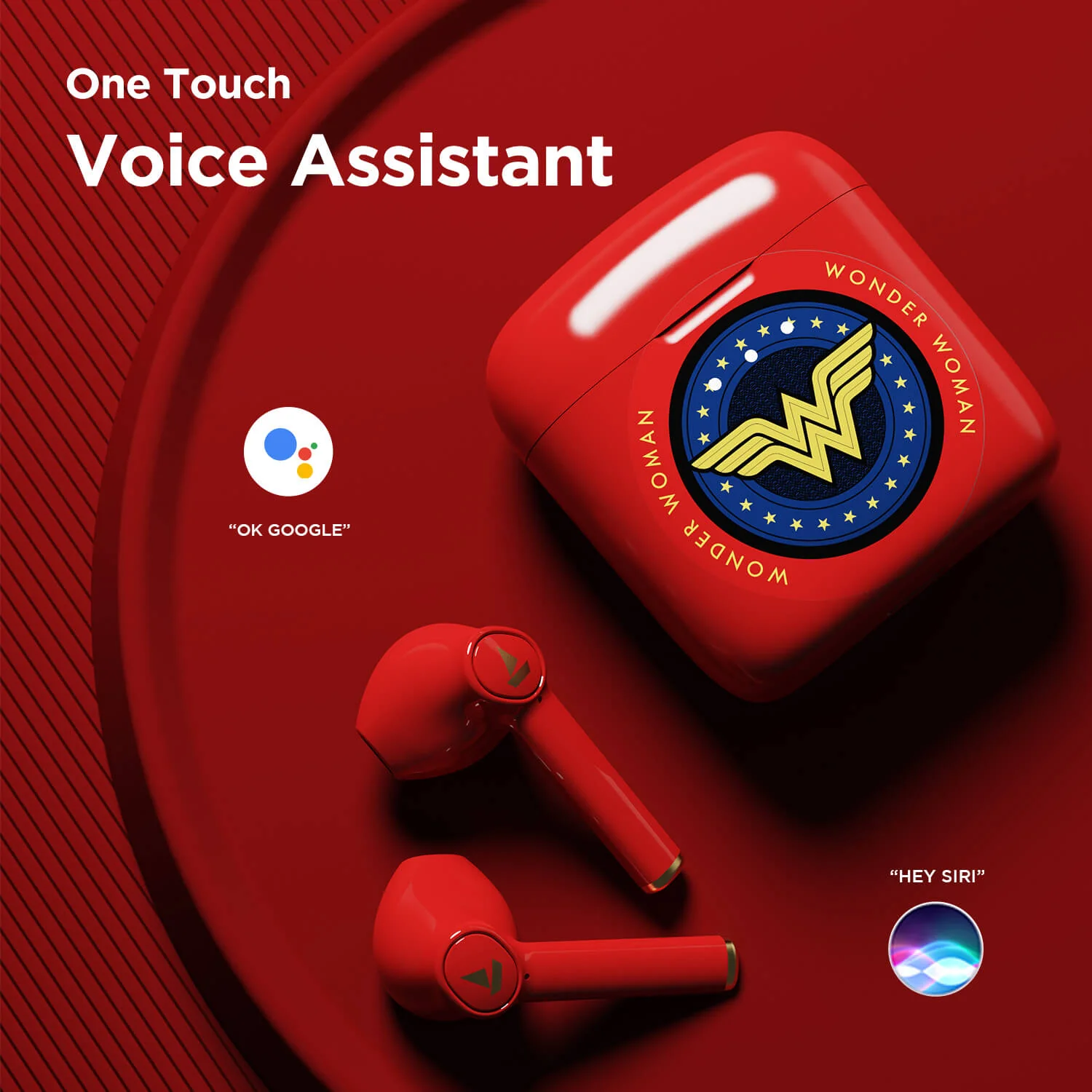 boAt Airdopes 131 | Wireless Earbuds Wonder Woman DC Edition Earbuds With 13 mm Drivers, 650mAh Pocket Friendly Charging Case - Image 4