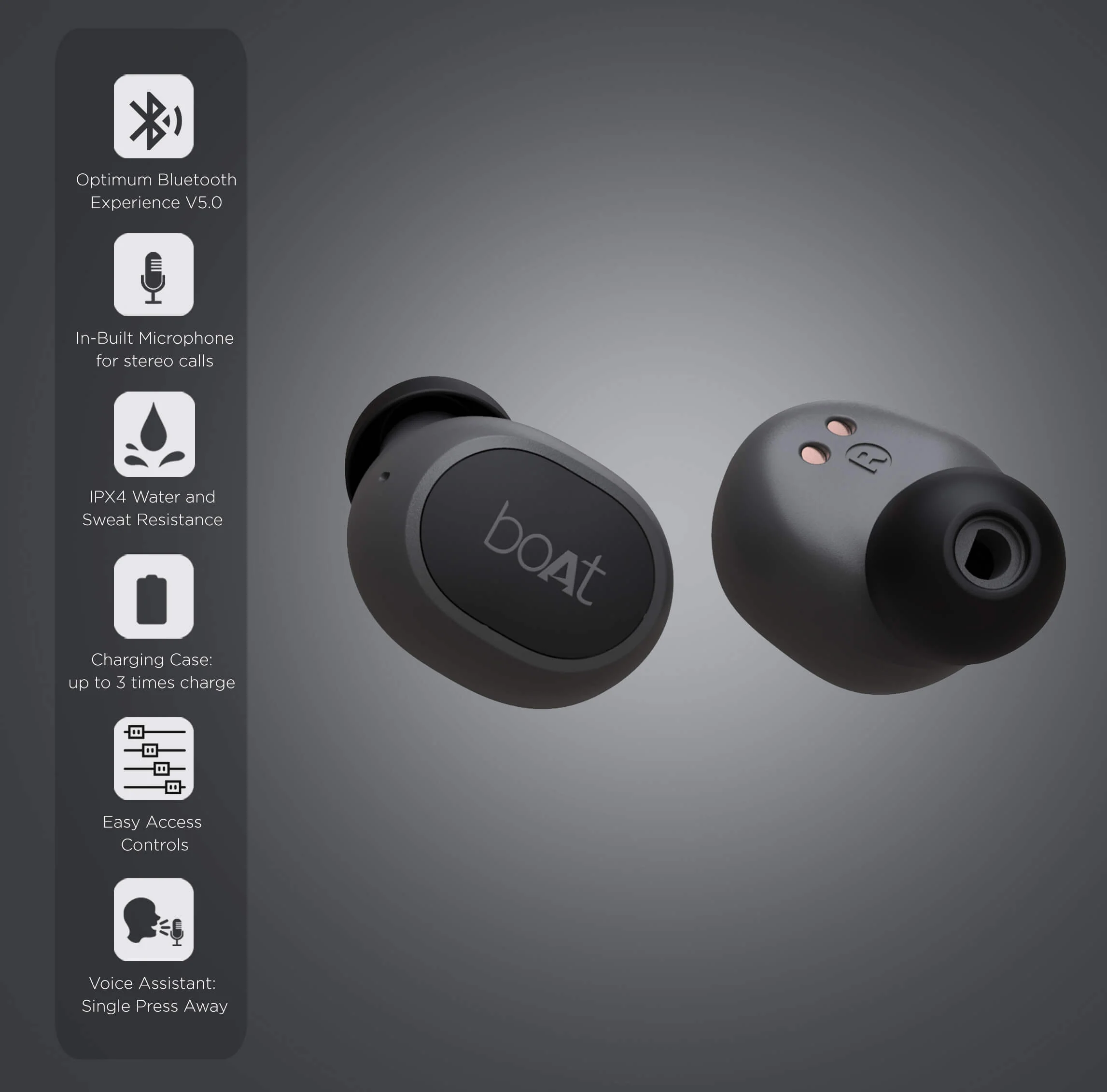 boAt Airdopes 173 | Wireless Earbuds with Powerful 6mm drivers, Nonstop Music Up to 13 hours, Type-C Interface - Image 10