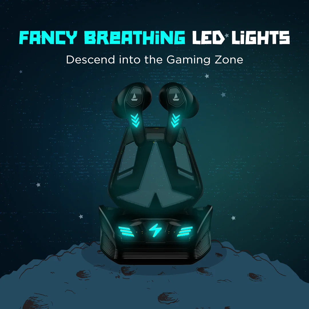 boAt Airdopes 190 | Wireless Earbuds with 40 Hours of Playtime, Beast Mode, RGB Lights Featuring ENx™ tech - Image 3
