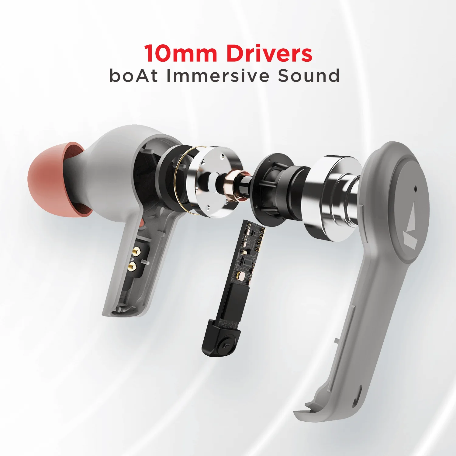 boAt Airdopes 411 ANC | Noise-Cancelling Earbuds with 10mm Drivers, ASAP™ Charge Technology, Up to 25dB ANC, ENx™ Technology, 17.5 Hours Playback - Image 25