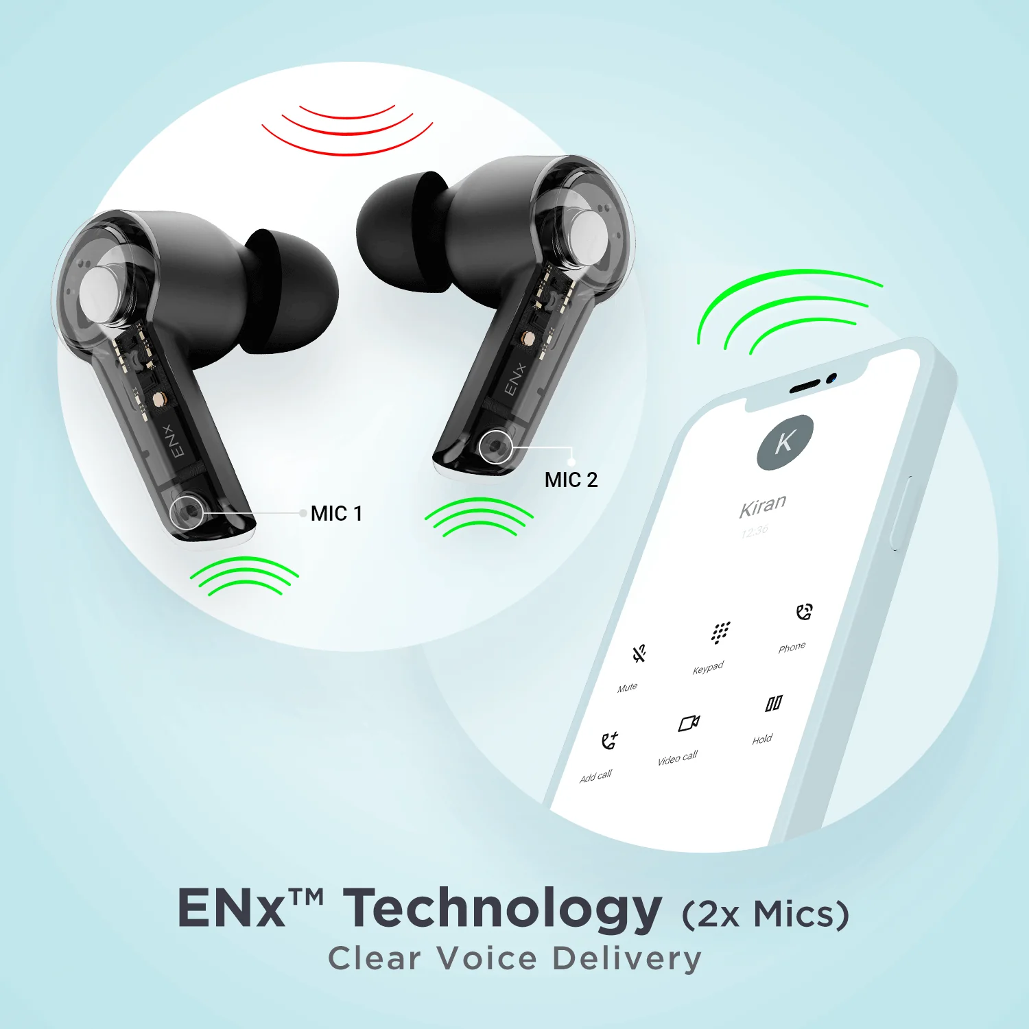 boAt Airdopes 411 ANC | Noise-Cancelling Earbuds with 10mm Drivers, ASAP™ Charge Technology, Up to 25dB ANC, ENx™ Technology, 17.5 Hours Playback - Image 6