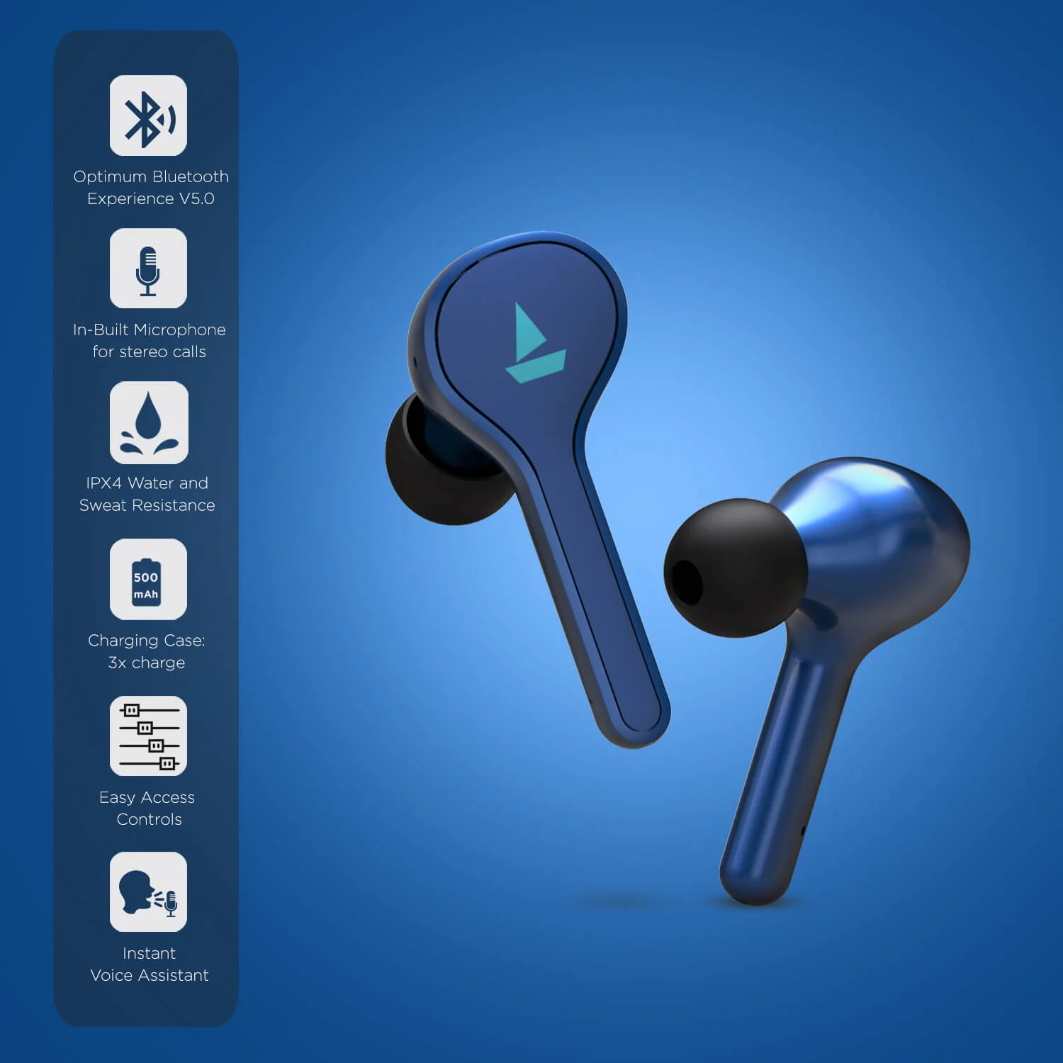boAt Airdopes 431 | Wireless Earbuds 7mm Drivers, IPX4 Sweat & Water Resistance, Bluetooth 5.0, 500mAh Charging Case - Image 10