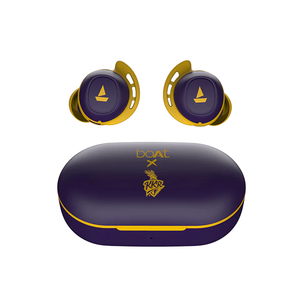 boAt Airdopes 441 KKR Edition | Wireless Earbuds with 6mm Drivers & boAt Signature Sound, 20 Hours Playback, IPX7 Water Resistance
