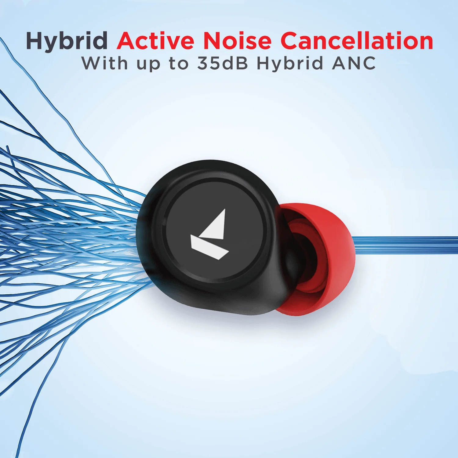 boAt Airdopes 500 ANC | Wireless Earbuds with 35dB Hybrid Active Noise Cancellation, 8mm Drivers, Quad Mics with ENx™ Technology, ASAP™ Charge - Image 6