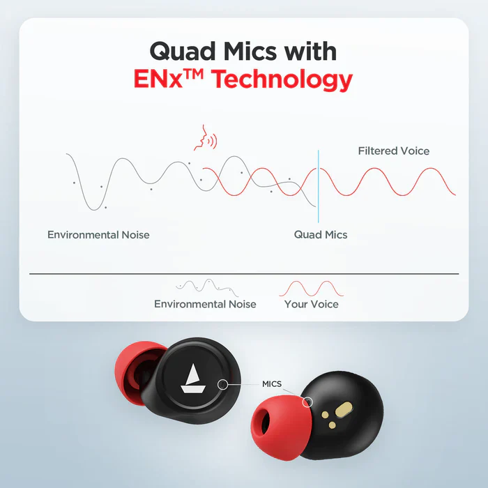boAt Airdopes 501 ANC | ANC wireless Earbuds with Dual Mics with ENx Technology, BEAST™ for Low Latency, 8mm Drivers - Image 18