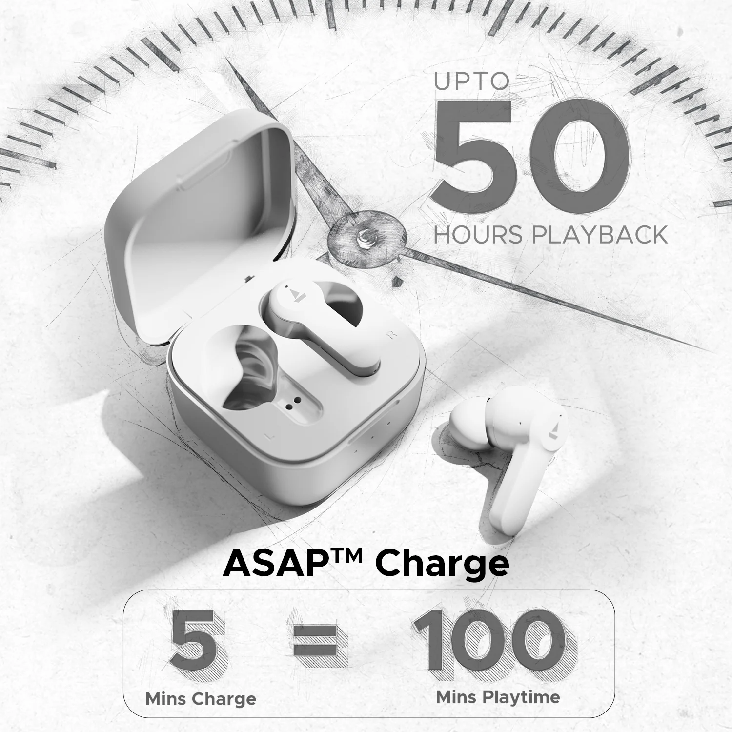 boAt Airdopes Fuel | Premium Wireless Earbuds with 10mm Drivers, 50 Hours Long Playback, BEAST™ Mode, ENx™ Technology - Image 11