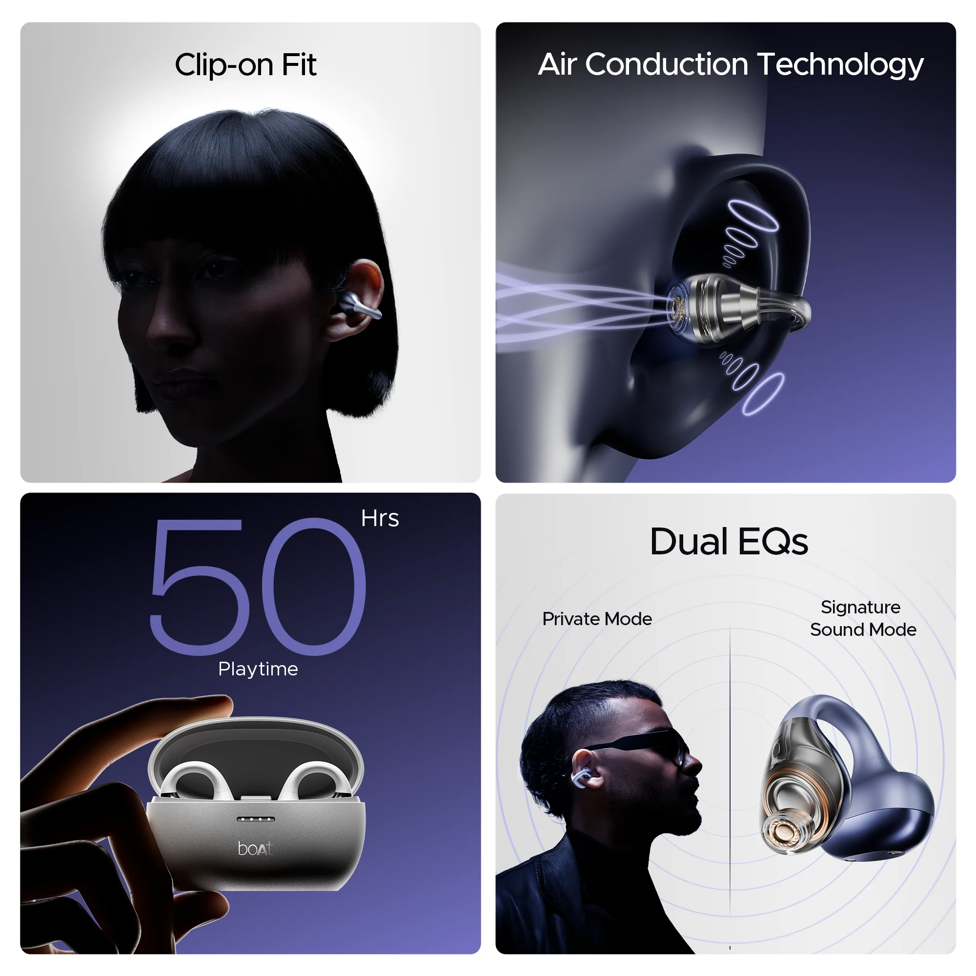 boAt Airdopes Loop | Wireless Earbuds with 50 Hours Playback, ENx™ Tech, BT v5.3, BEAST™ Mode, ASAP™ Charge - Image 7