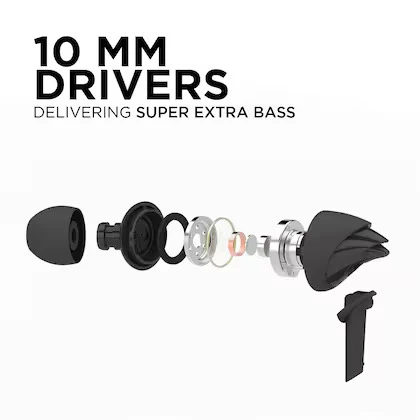 Bassheads 100 | Wired Earphone with 10mm Dynamic Drivers, Stylish Hawk-inspired Design, Super Extra Bass - Image 13