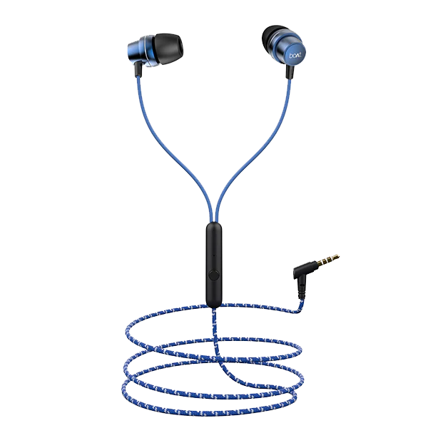 Bassheads 182 | In-Ear Wired Earphone with 10mm Driver, Durable Braided Cable, Active Voice Assistant