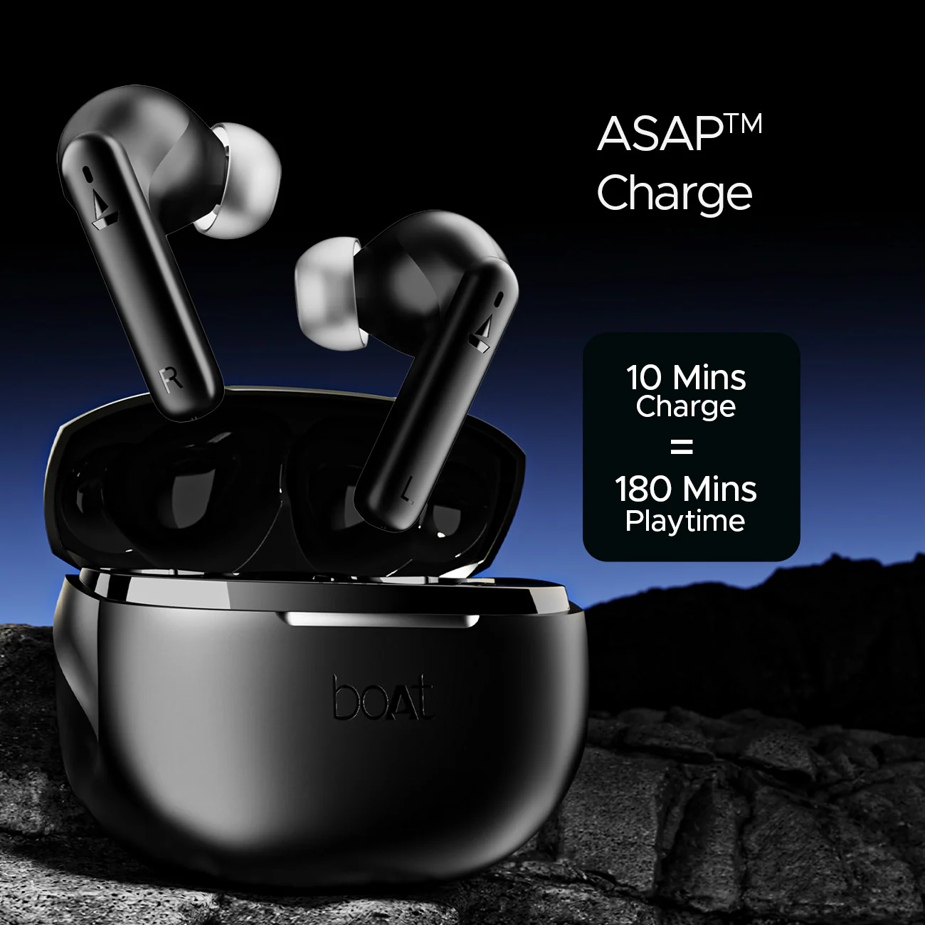 boAt Airdopes 170 | Wireless Bluetooth Earbuds with 13mm Drivers, Upto 50 Hours of battery life, BEAST™ Mode, Quad Mics with ENx™ Technology - Image 6