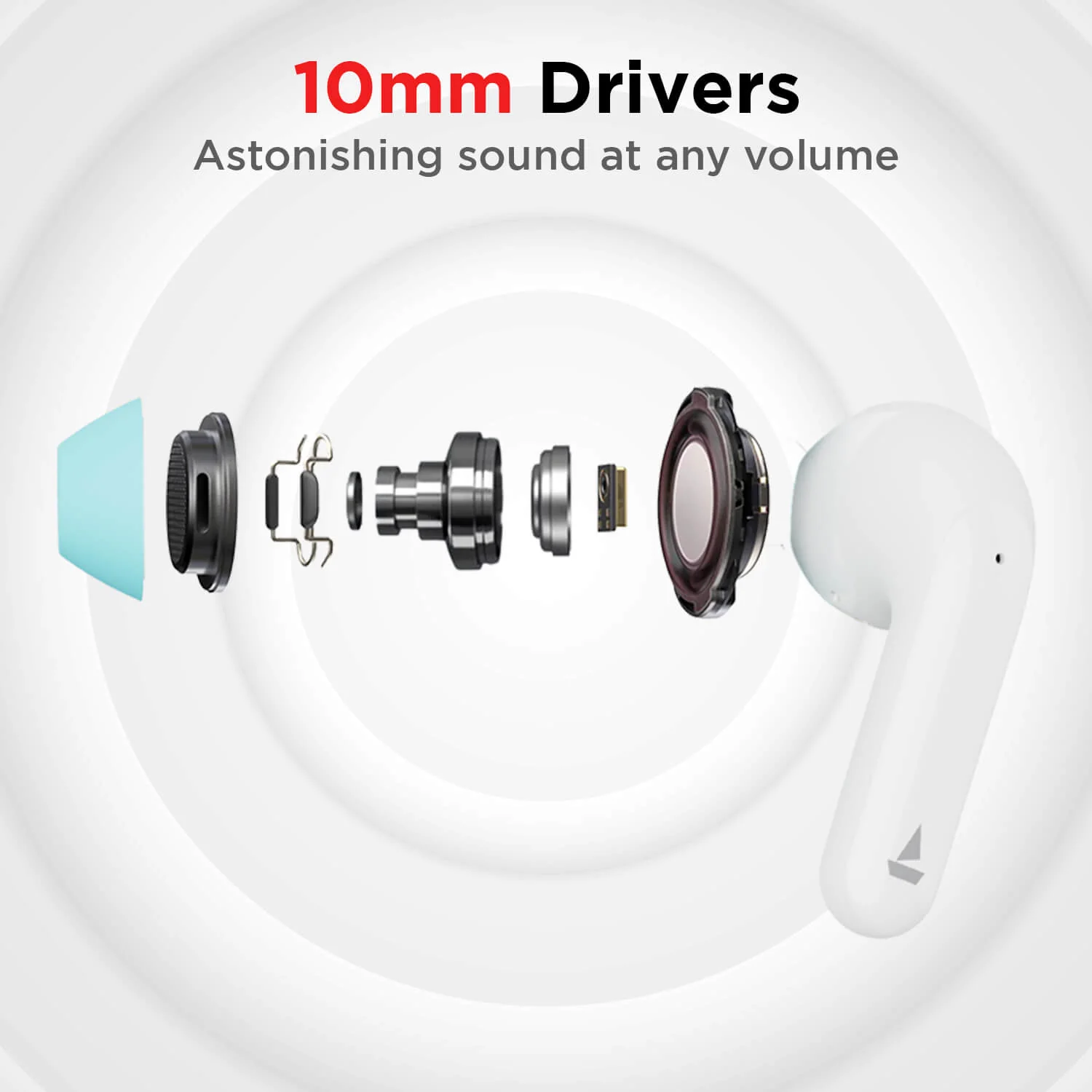 boAt Airdopes 175 |TWS Earbuds10mm drivers, Quad mics with ENx™️ Technology, Bluetooth v5.2, IPX4 Sweat & Water Resistance, ASAP™  Fast Charge - Image 5