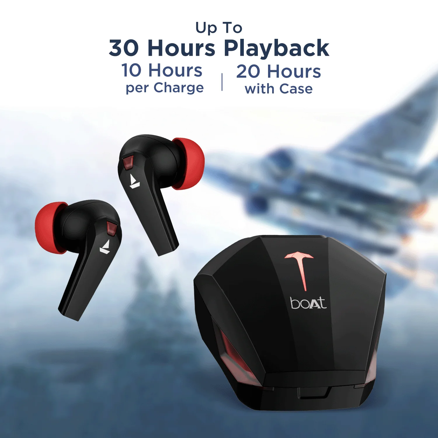 boAt Airdopes 192 | Gaming Earbuds with 13mm Drivers, BEAST™ Mode, ENx™ Technology, LED lights, 30 hours of nonstop playback - Image 4