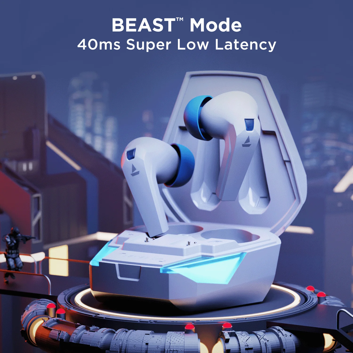boAt Airdopes 192 | Gaming Earbuds with 13mm Drivers, BEAST™ Mode, ENx™ Technology, LED lights, 30 hours of nonstop playback - Image 7