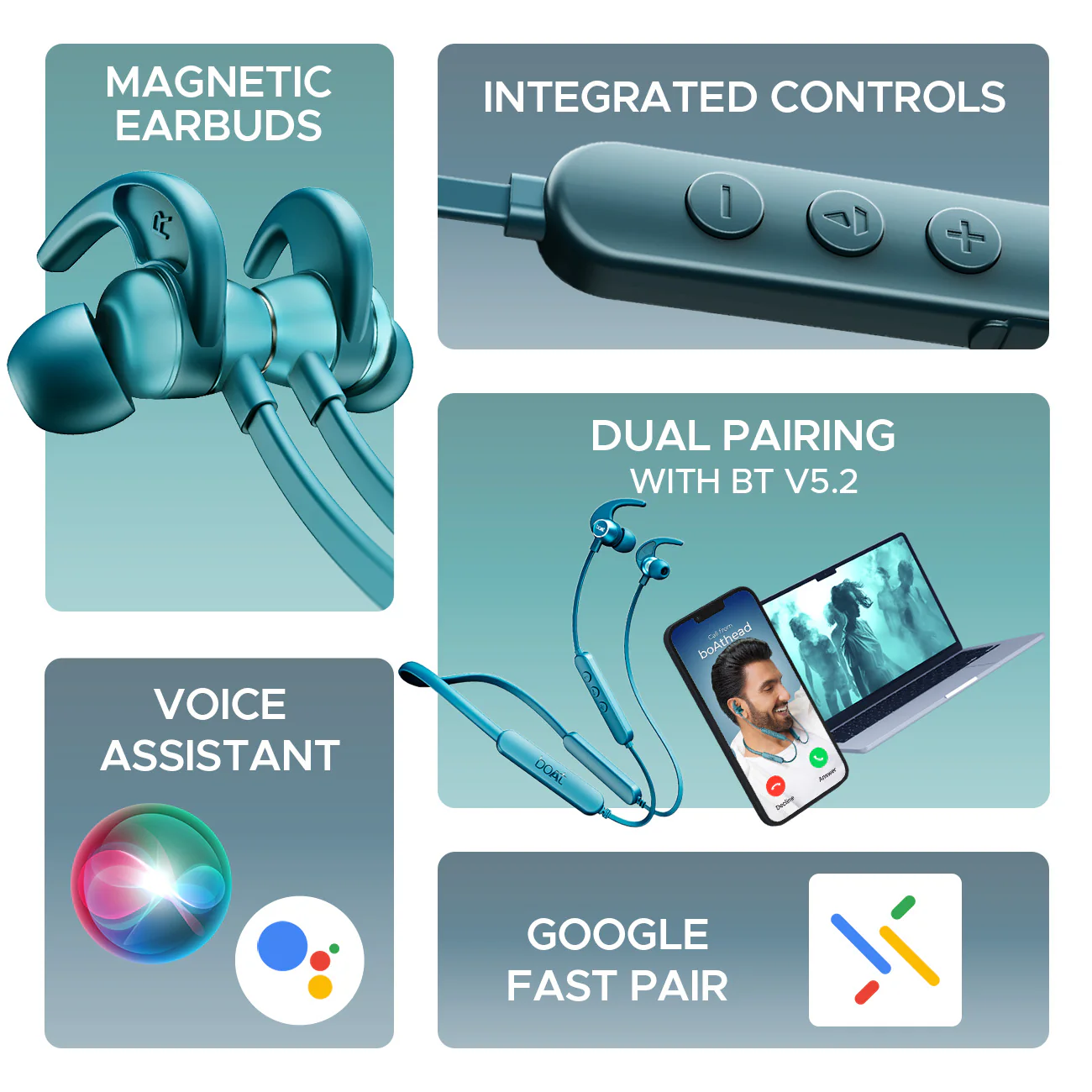 boAt Rockerz 255 Pro+ | Bluetooth Earphone with 10mm drivers, Up to 60 Hours Nonstop Playback, Type-C charging, ASAP™ Charge - Image 13