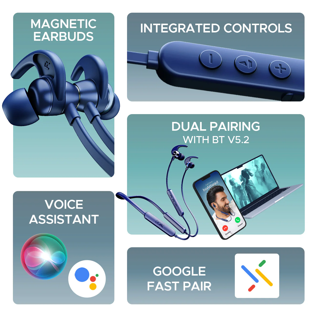 boAt Rockerz 255 Pro+ | Bluetooth Earphone with 10mm drivers, Up to 60 Hours Nonstop Playback, Type-C charging, ASAP™ Charge - Image 15