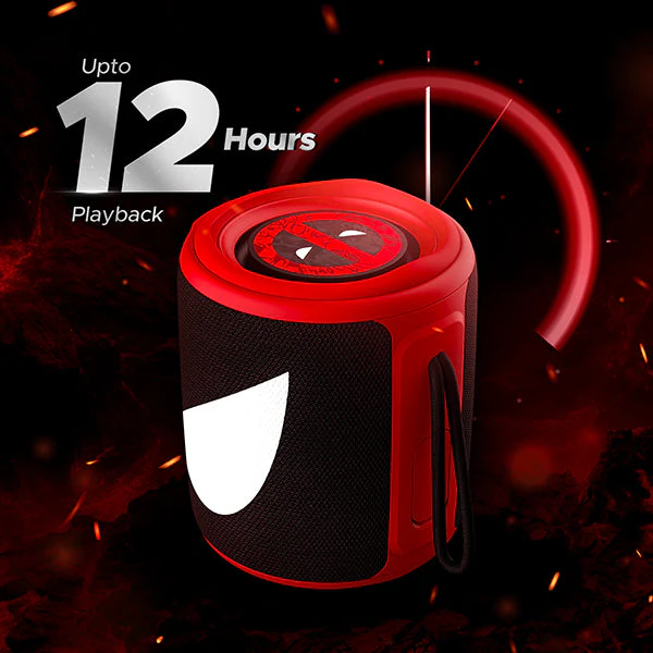 boAt Stone 352 Deadpool Edition | Portable Speaker with 10W RMS Stereo Sound, 12 Hours Playback, TWS Technology, 2200mAh battery - Image 4