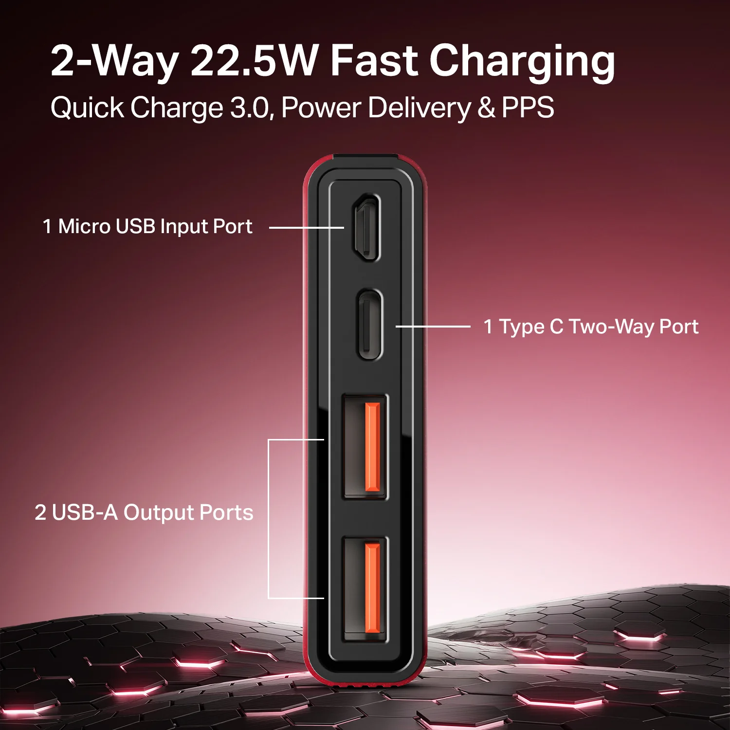 EnergyShroom PB300 | Powerbank with 10000mAh battery capacity with Smart IC protection, 22.5W fast charging - Image 26