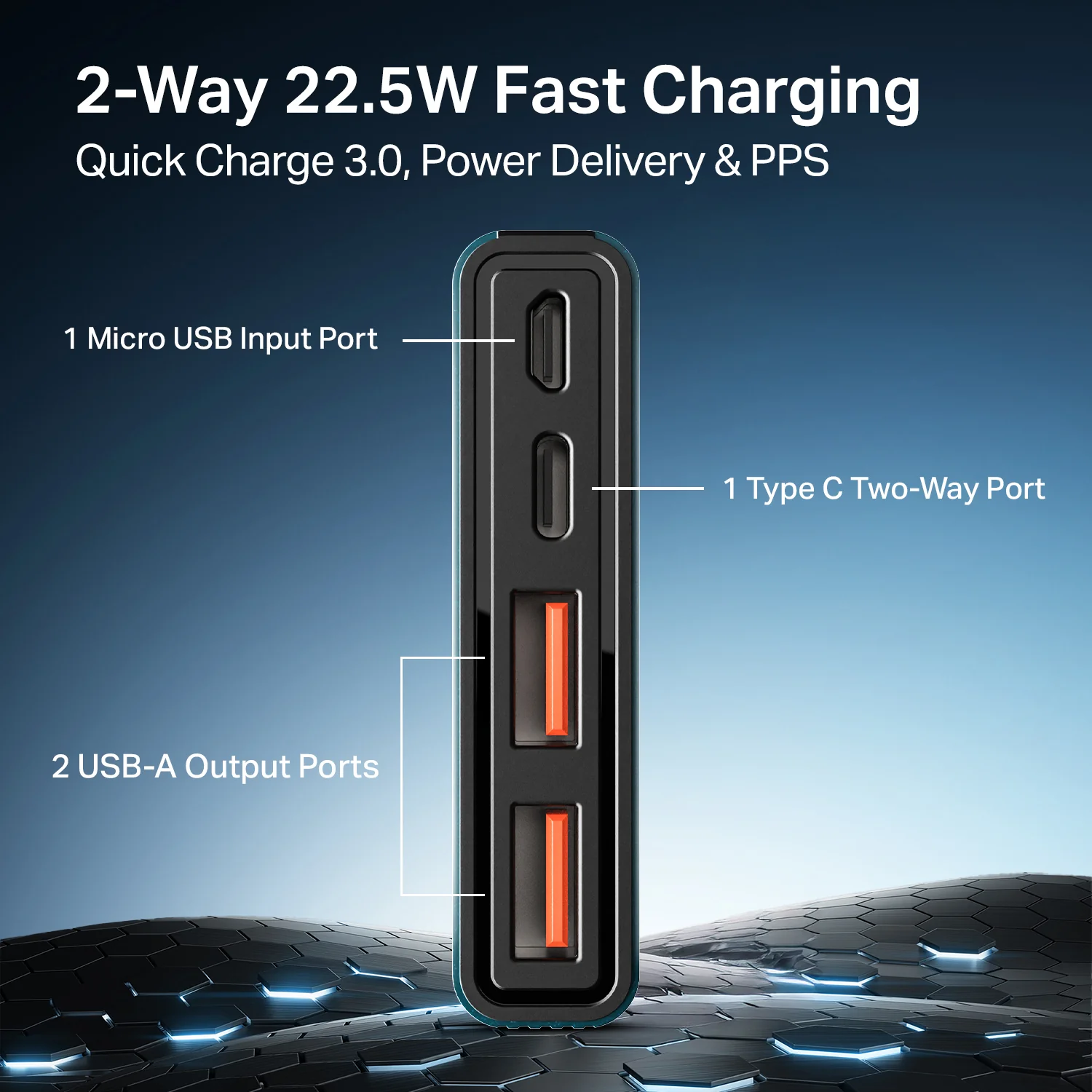 EnergyShroom PB300 | Powerbank with 10000mAh battery capacity with Smart IC protection, 22.5W fast charging - Image 33