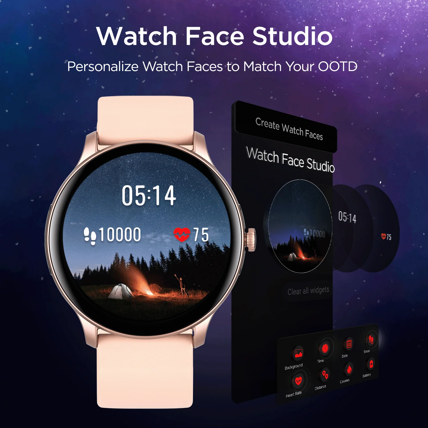 boAt Lunar Call Pro | Round Dial Smart Watch with 1.39" (3.53 cms) Big AMOLED Display, SensAi, Watch Face Studio, Bluetooth Calling, 700+ Active Modes, Apollo3.5 Blue Plus Processor - Image 12
