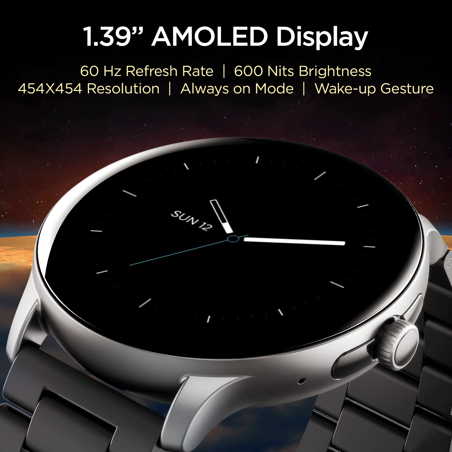 boAt Lunar Call Pro | Round Dial Smart Watch with 1.39" (3.53 cms) Big AMOLED Display, SensAi, Watch Face Studio, Bluetooth Calling, 700+ Active Modes, Apollo3.5 Blue Plus Processor - Image 13