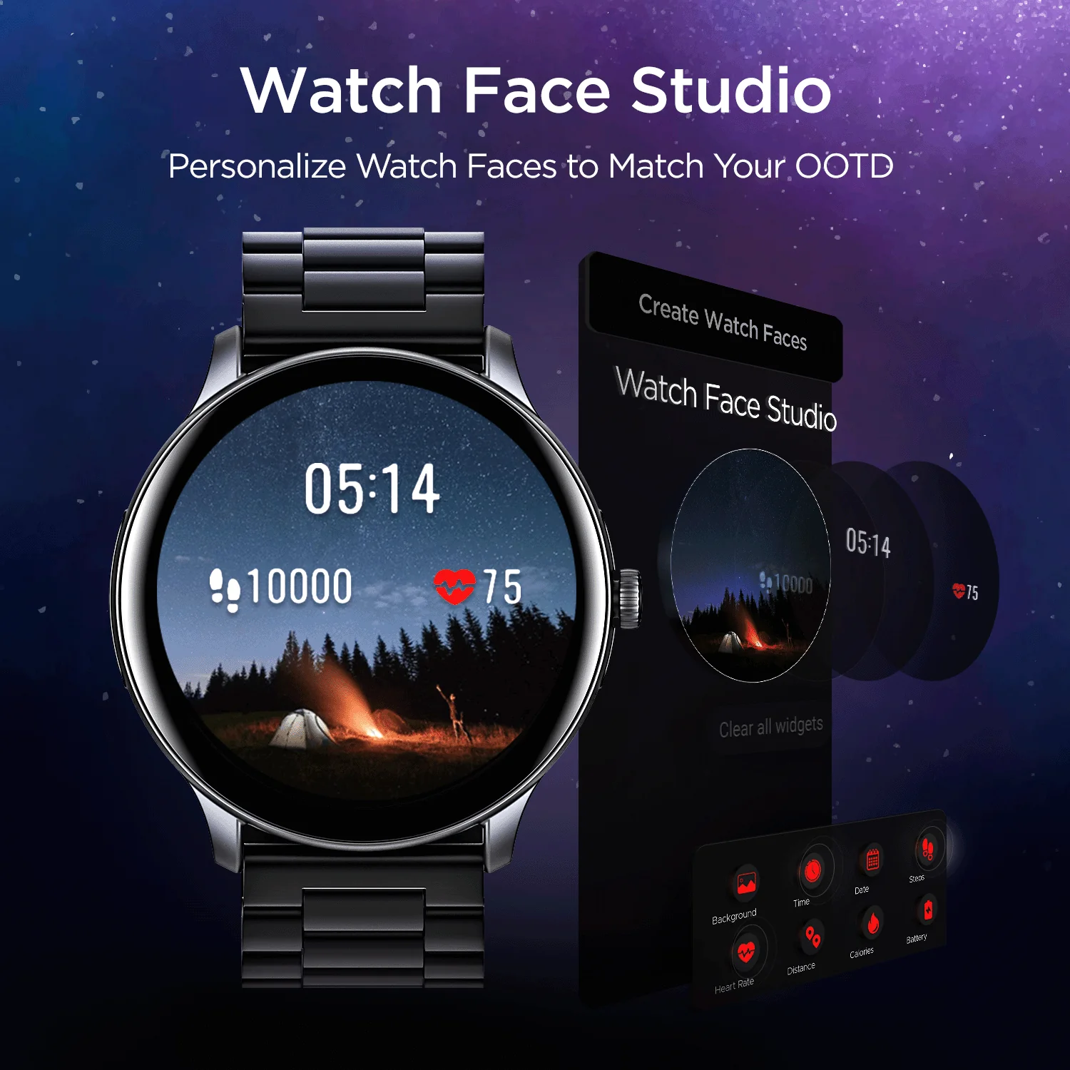 boAt Lunar Call Pro | Round Dial Smart Watch with 1.39" (3.53 cms) Big AMOLED Display, SensAi, Watch Face Studio, Bluetooth Calling, 700+ Active Modes, Apollo3.5 Blue Plus Processor - Image 16