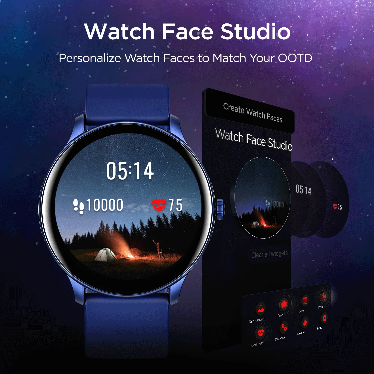 boAt Lunar Call Pro | Round Dial Smart Watch with 1.39" (3.53 cms) Big AMOLED Display, SensAi, Watch Face Studio, Bluetooth Calling, 700+ Active Modes, Apollo3.5 Blue Plus Processor - Image 20