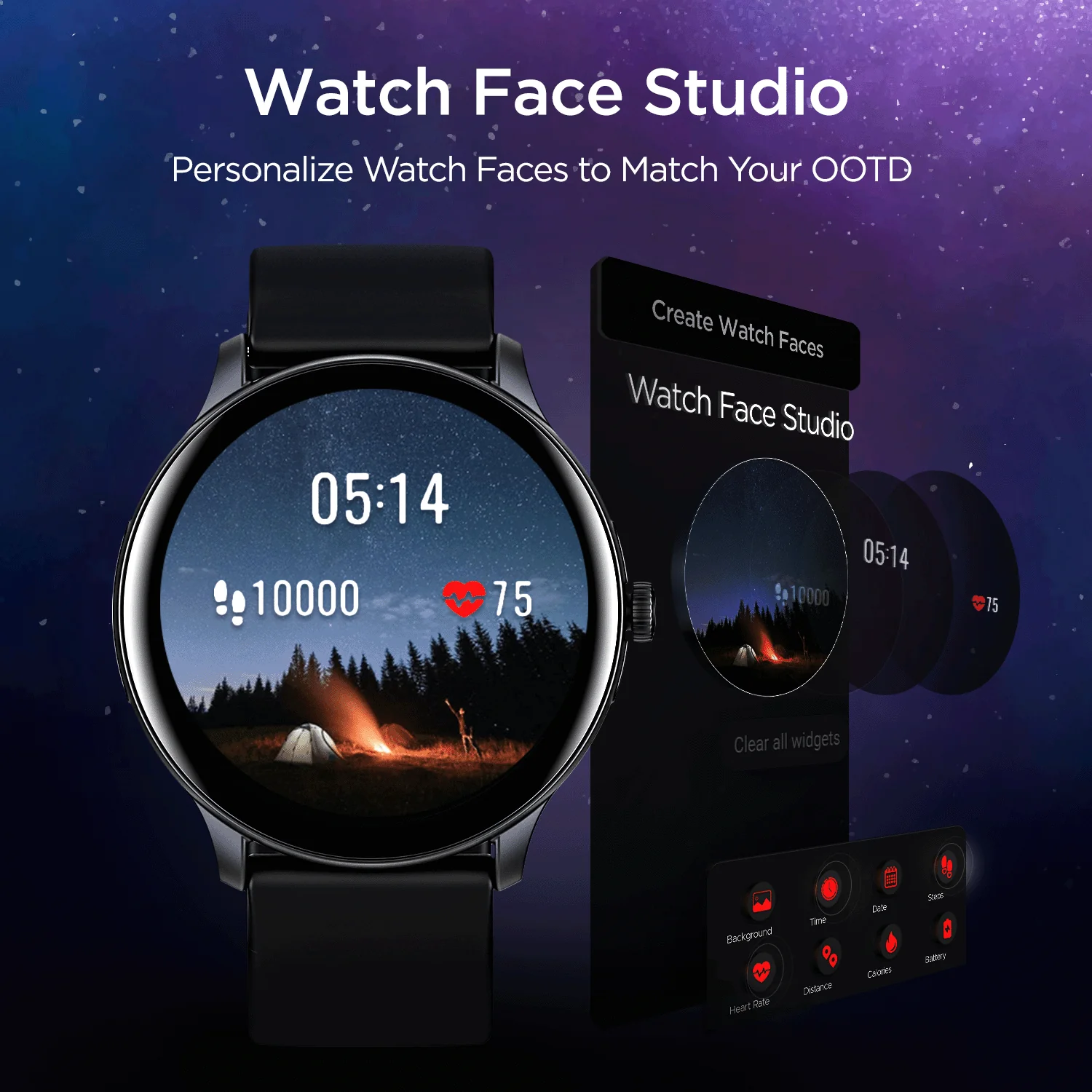 boAt Lunar Call Pro | Round Dial Smart Watch with 1.39" (3.53 cms) Big AMOLED Display, SensAi, Watch Face Studio, Bluetooth Calling, 700+ Active Modes, Apollo3.5 Blue Plus Processor - Image 8
