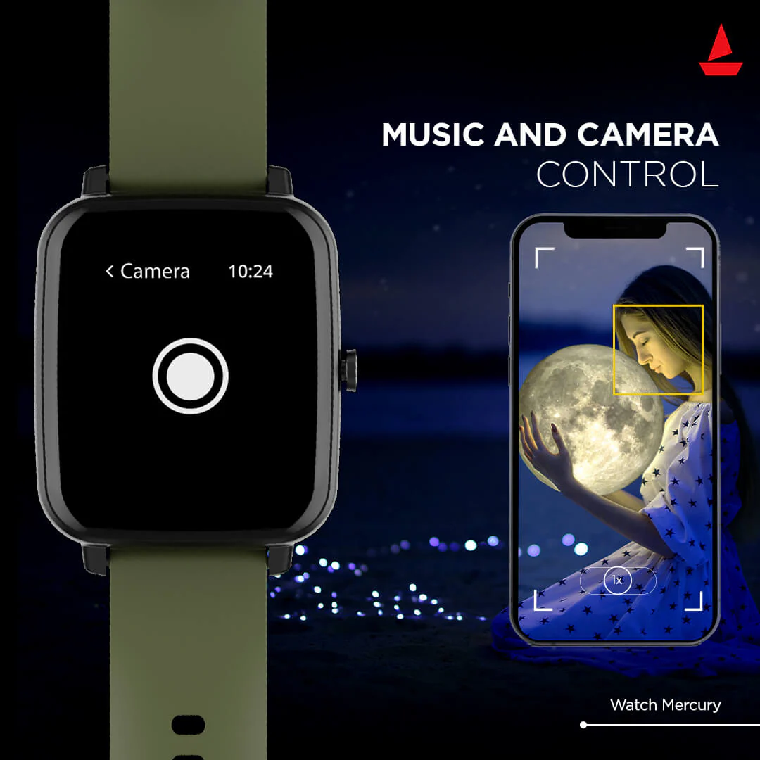 boAt Watch Mercury | Premium Smart Watch with Alexa Built-in, 1.69" (4.29 cm) Inch Big Square Display,15 Watch Faces - Image 6