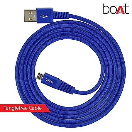boAt Rugged V3 Micro USB Braided Charging Cable (2.4A) | Premium USB Cable with 480Mbps Transfer Speed, Nylon Braiding, Durable Connectors - Image 24