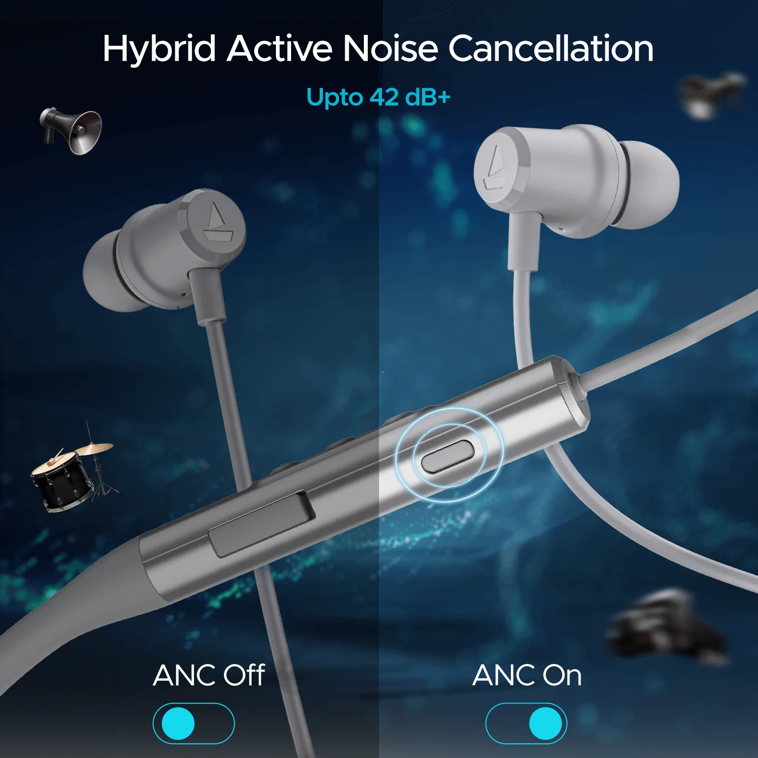 boAt Nirvana 525ANC | Wireless Earphone with Dolby Audio, Hybrid ANC of 42 dB, Adaptive EQ Modes - Image 9