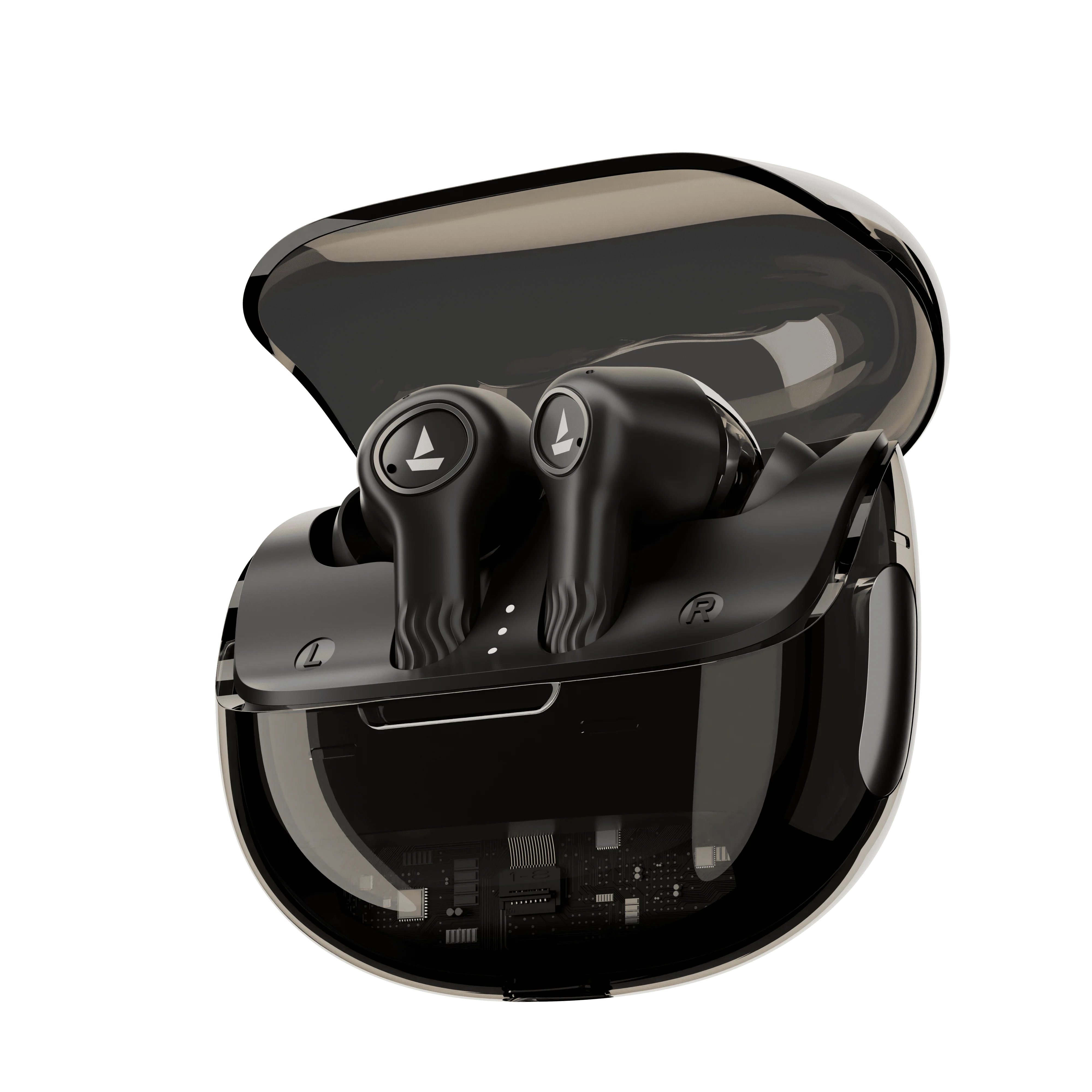 boAt Nirvana Crystl | Wireless Earbuds with 100 Hours Playback, Upto 32dB ANC, BEAST™ Mode, Adaptive EQ by Mimi