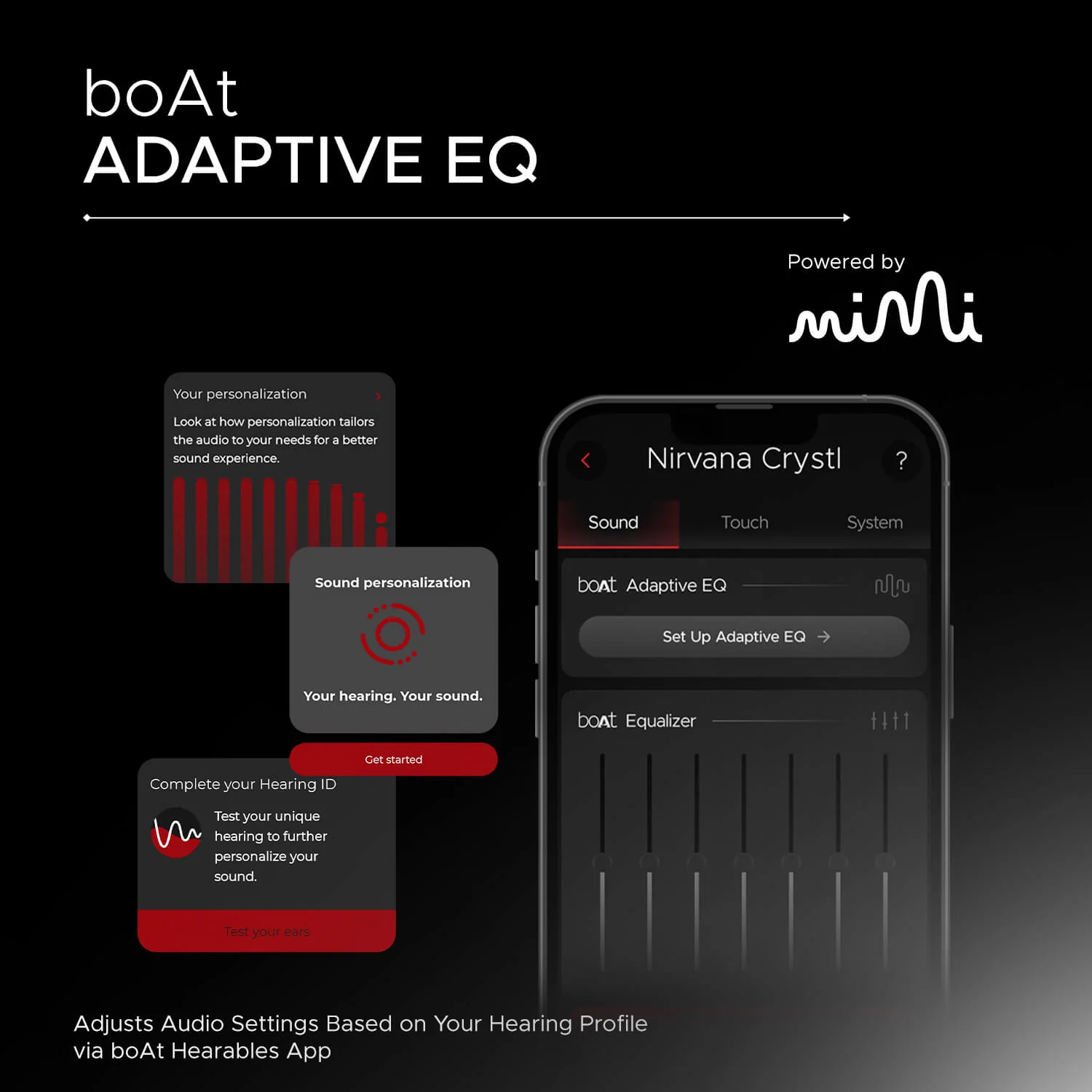 boAt Nirvana Crystl | Wireless Earbuds with 100 Hours Playback, Upto 32dB ANC, BEAST™ Mode, Adaptive EQ by Mimi - Image 13