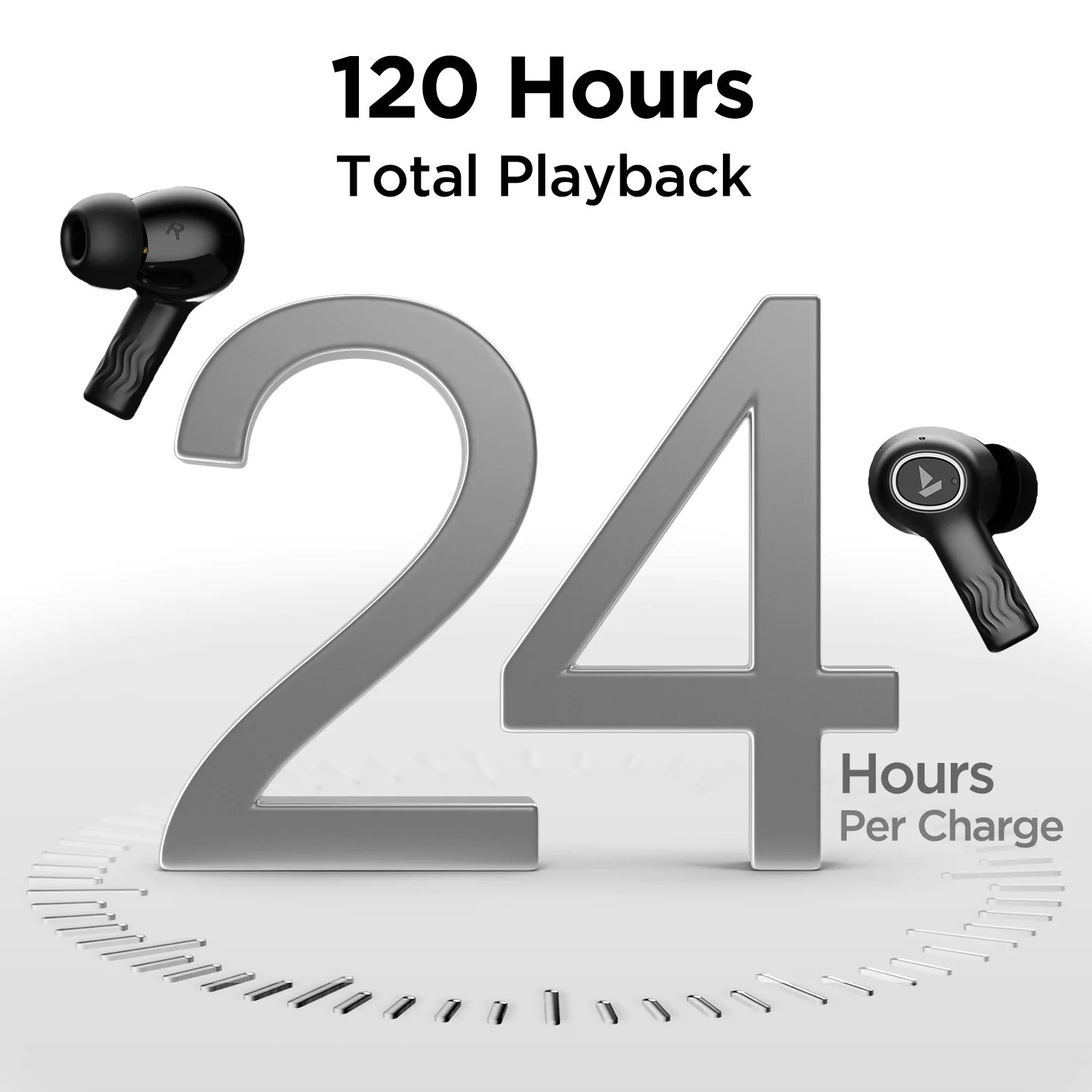 boAt Nirvana Ion | Bluetooth Wireless Earbuds with Crystal Bionic Sound powered by HiFi®️ DSP, 120 Hours Playback, Dual EQ Modes, Quad Mics with ENx™ Technology - Image 4