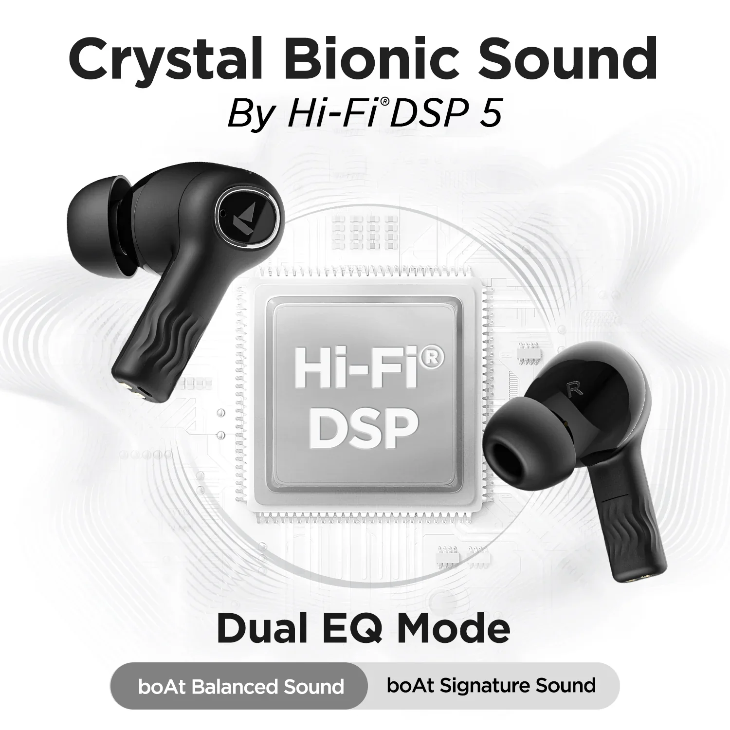 boAt Nirvana Ion | Bluetooth Wireless Earbuds with Crystal Bionic Sound powered by HiFi®️ DSP, 120 Hours Playback, Dual EQ Modes, Quad Mics with ENx™ Technology - Image 5