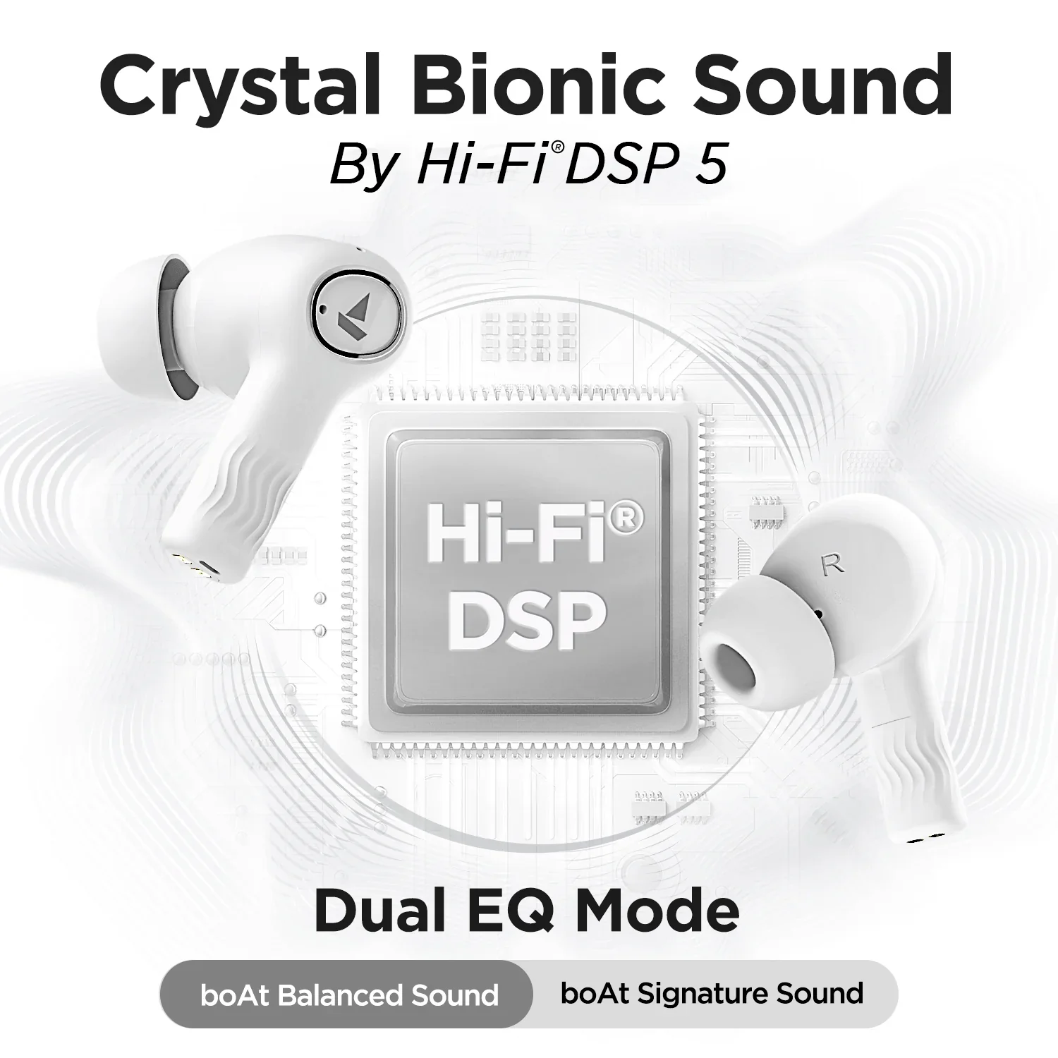 boAt Nirvana Ion | Bluetooth Wireless Earbuds with Crystal Bionic Sound powered by HiFi®️ DSP, 120 Hours Playback, Dual EQ Modes, Quad Mics with ENx™ Technology - Image 9