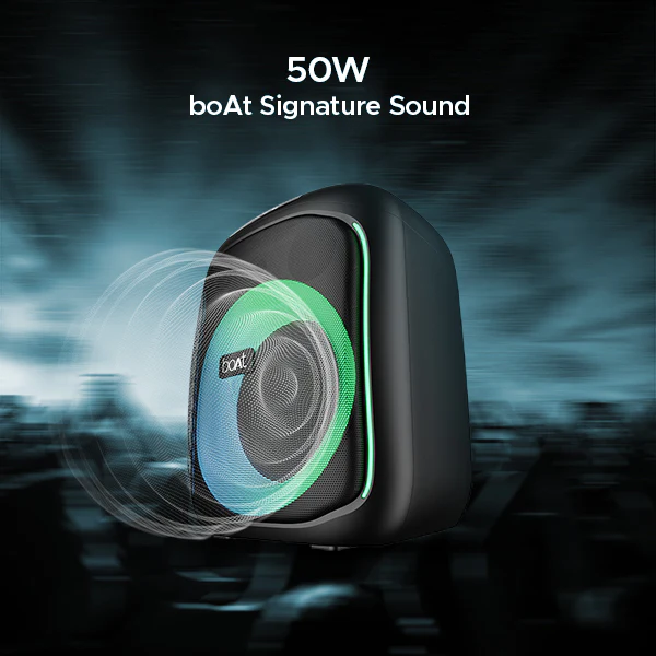 boAt Party Pal 195 | Bluetooth Speaker with 50W RMS Stereo Sound, 6 Hours Playback, Multi-Compatibility - Image 2