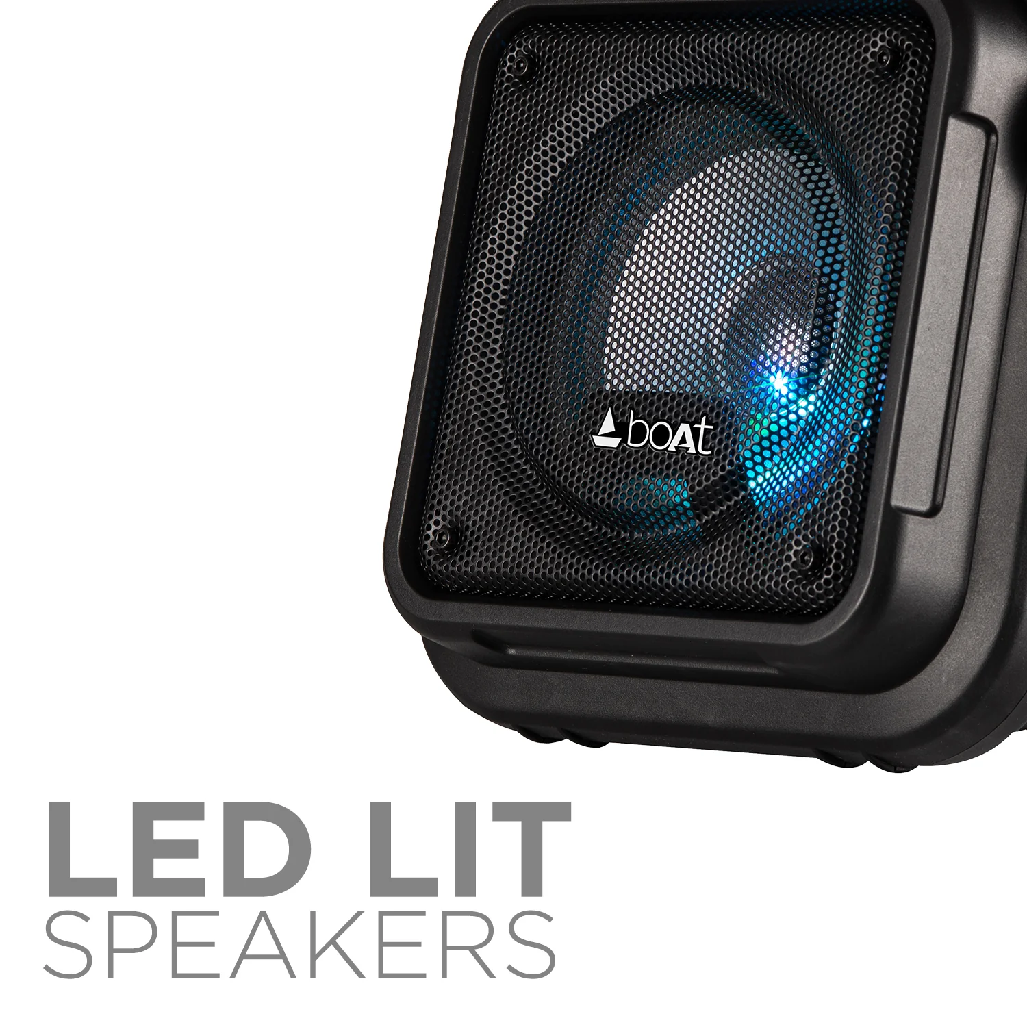 boAt Party Pal 23 | Bluetooth Party Speaker with 15W Sound, Up to 4.5 Hours Playtime, LED Lit, Microphone Jack for Karaoke - Image 4