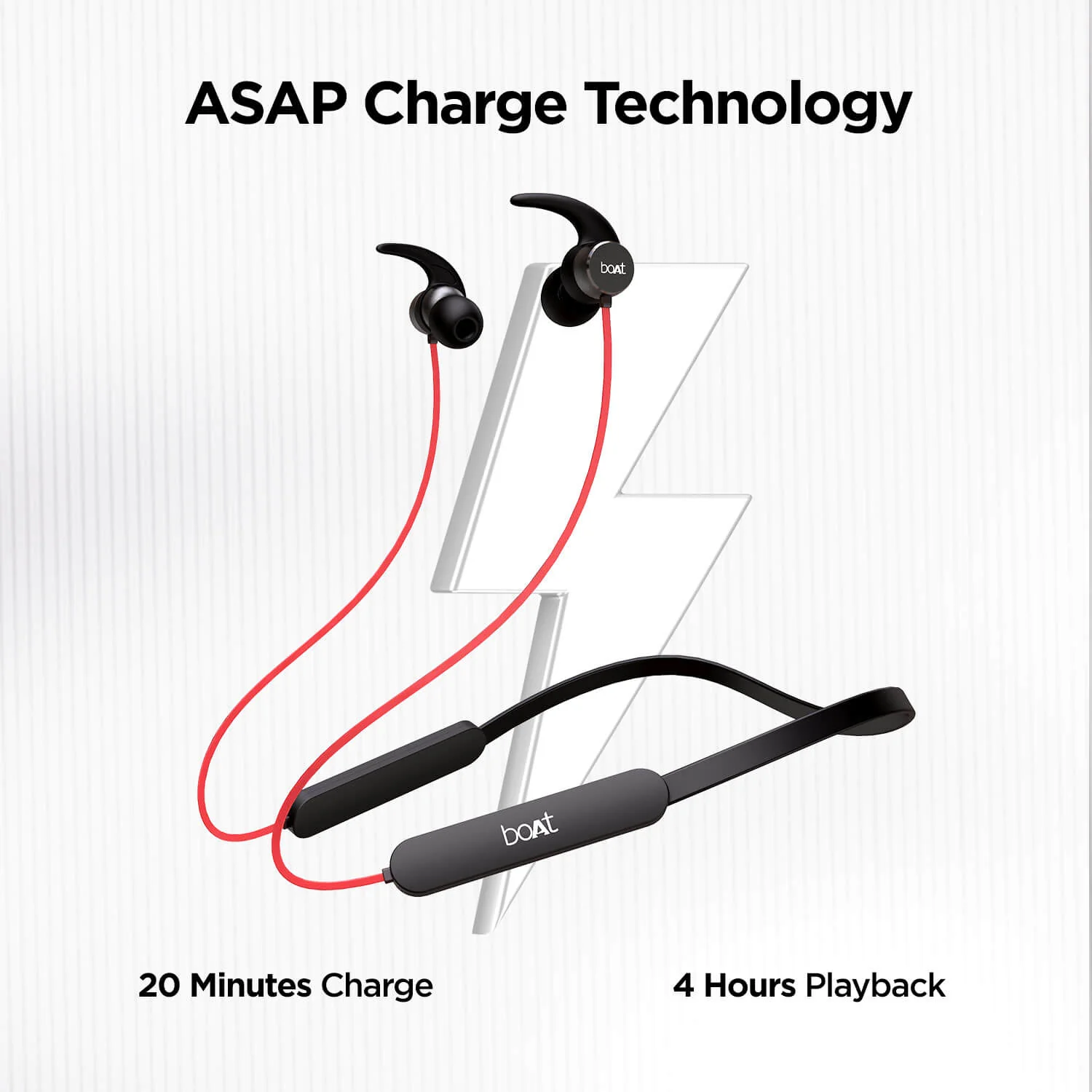 boAt Rockerz 255 Pro | Wireless Neckband with 10mm Drivers, Upto 8H Uninterrupted Music, Ergonomic and comfortable - Image 8