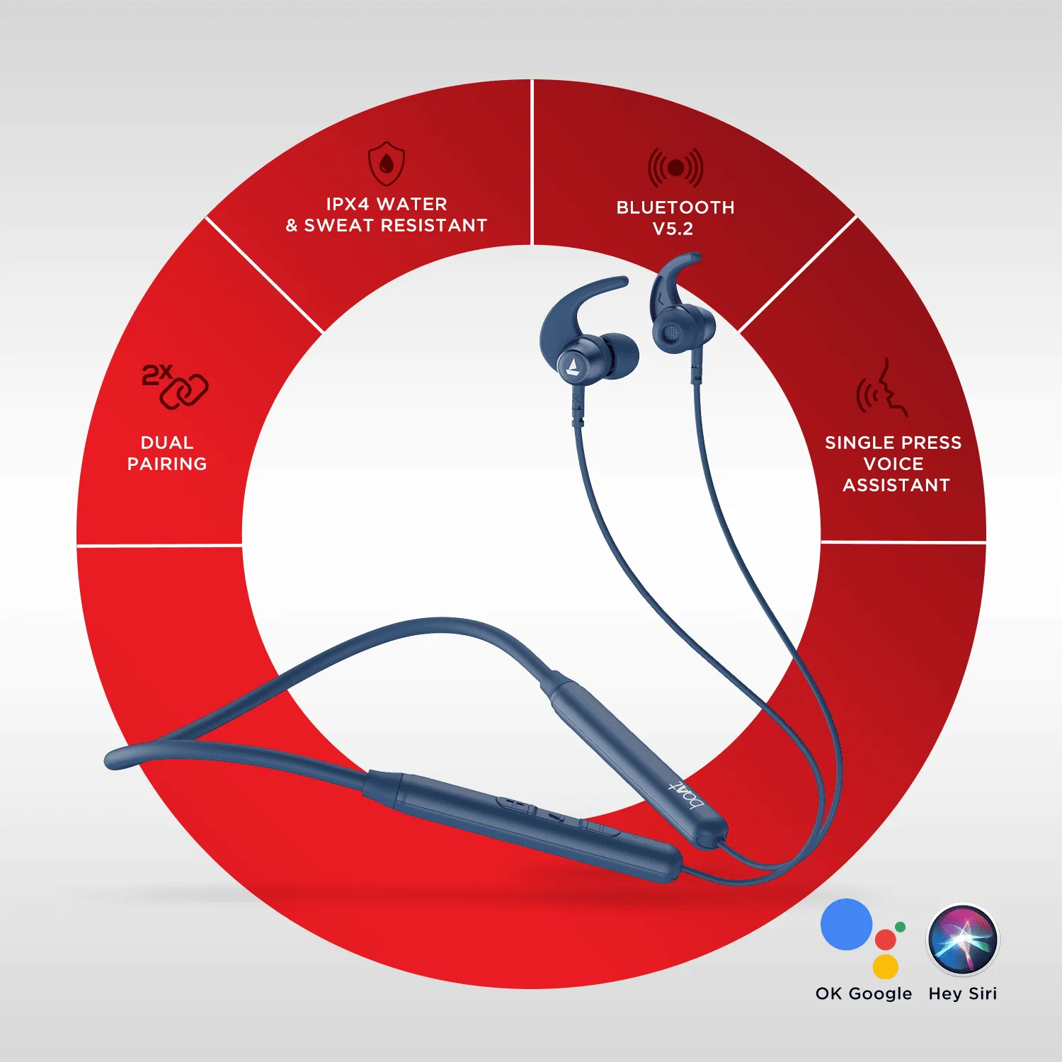 boAt Rockerz 260 v1 | Wireless Bluetooth Earphone with Insta Wake & Pair, Beast Mode for Gamers & Asap Charge - Image 7