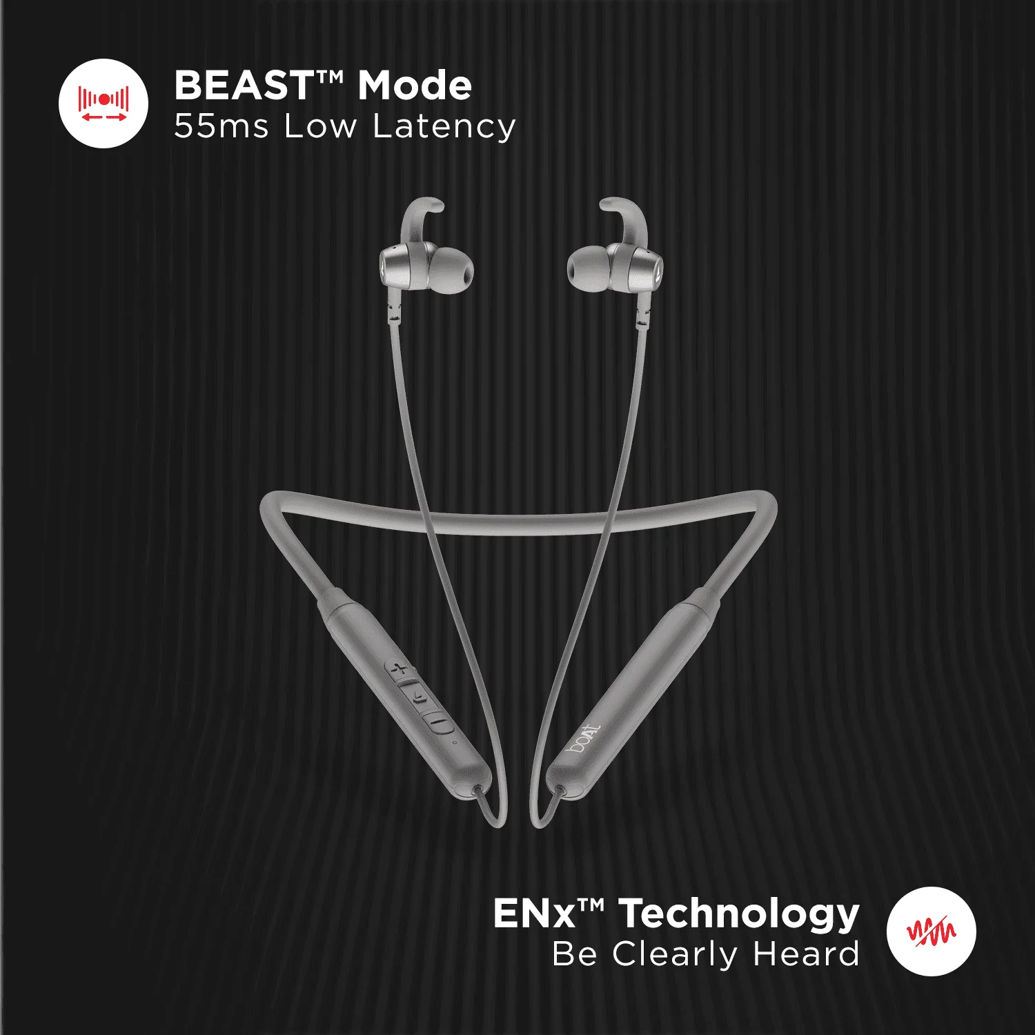 boAt Rockerz 260 v1 | Wireless Bluetooth Earphone with Insta Wake & Pair, Beast Mode for Gamers & Asap Charge - Image 9