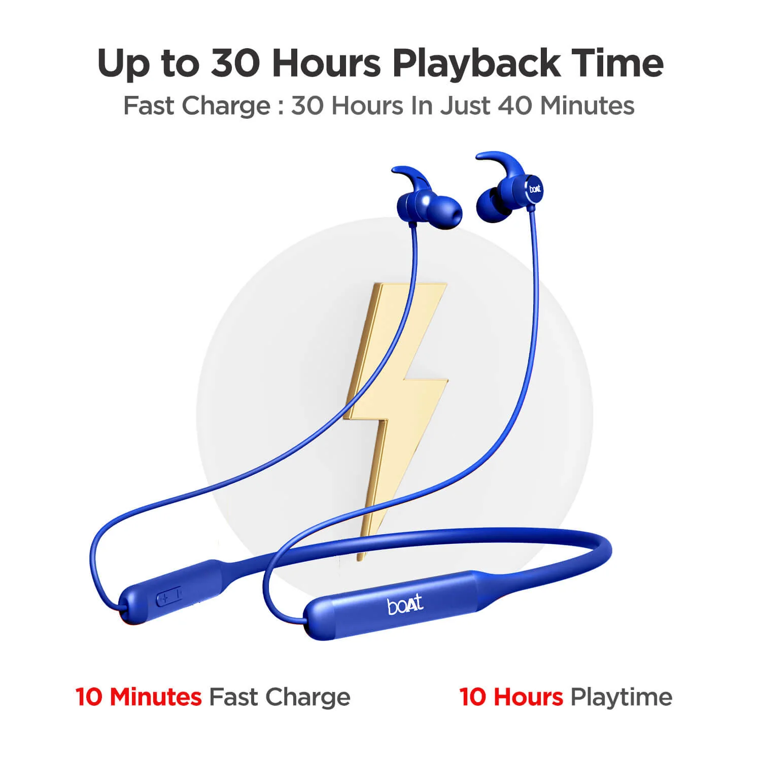 boAt Rockerz 330 | Bluetooth Earphone with Upto 30 Hours Nonstop Audio Bliss, Peerless Metallic Control Panel - Image 7