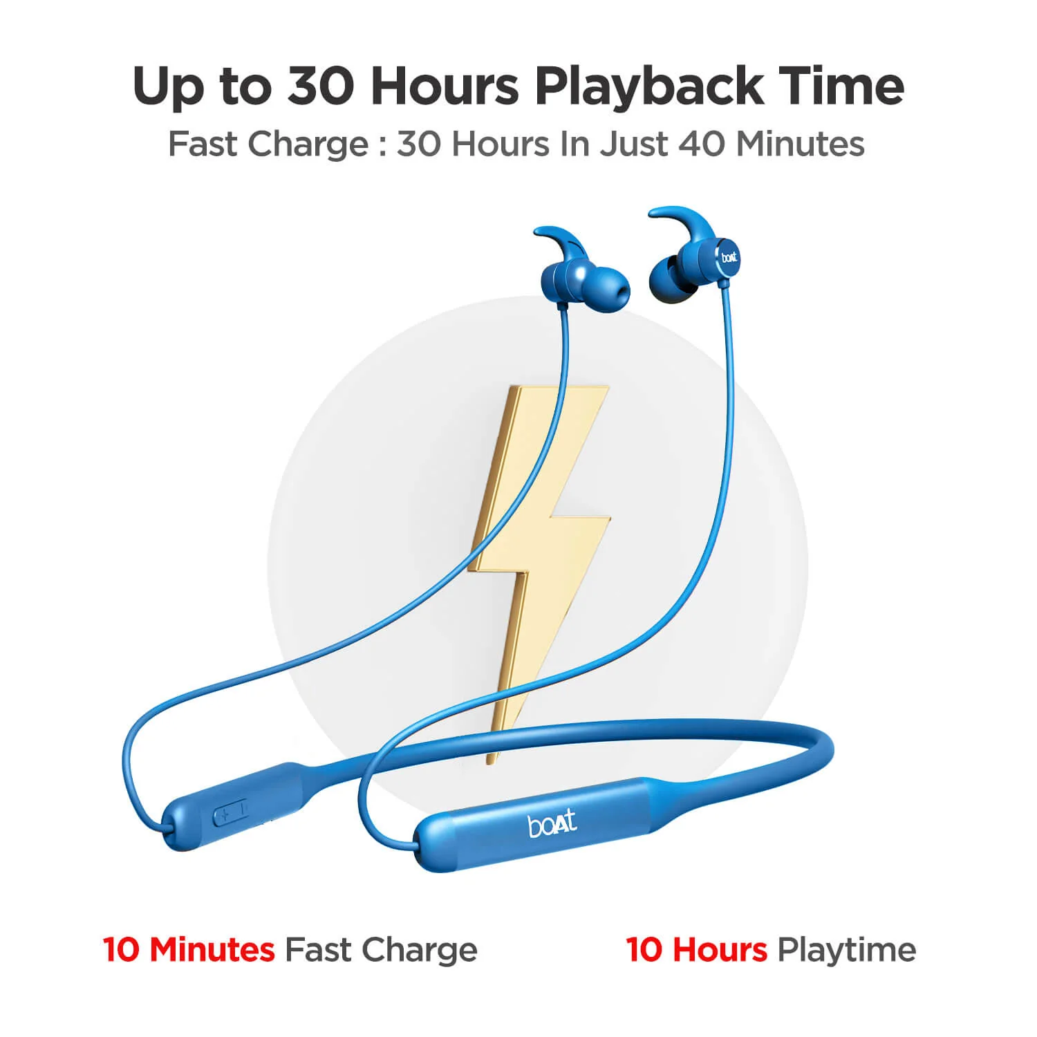 boAt Rockerz 330 | Bluetooth Earphone with Upto 30 Hours Nonstop Audio Bliss, Peerless Metallic Control Panel - Image 8