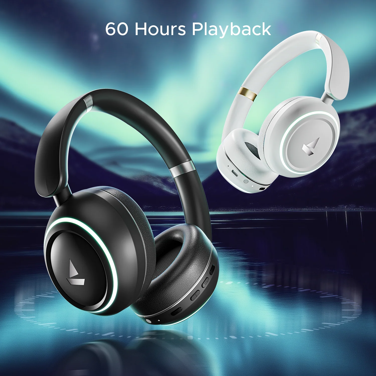 boAt Rockerz 480 | Wireless Headphone with BEAST™ Mode, Blazing RGB Lights with 6 Modes, 40mm Drivers, Bluetooth v5.3 - Image 3
