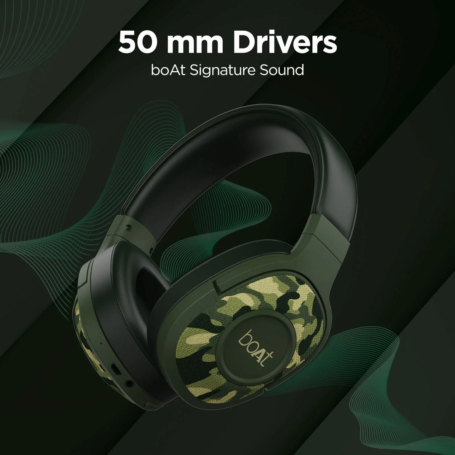 boAt Rockerz 550 | Over Ear Bluetooth Headphones with Upto 20H Playback, 50mm Dynamic Driver, 500mAh Battery - Image 15