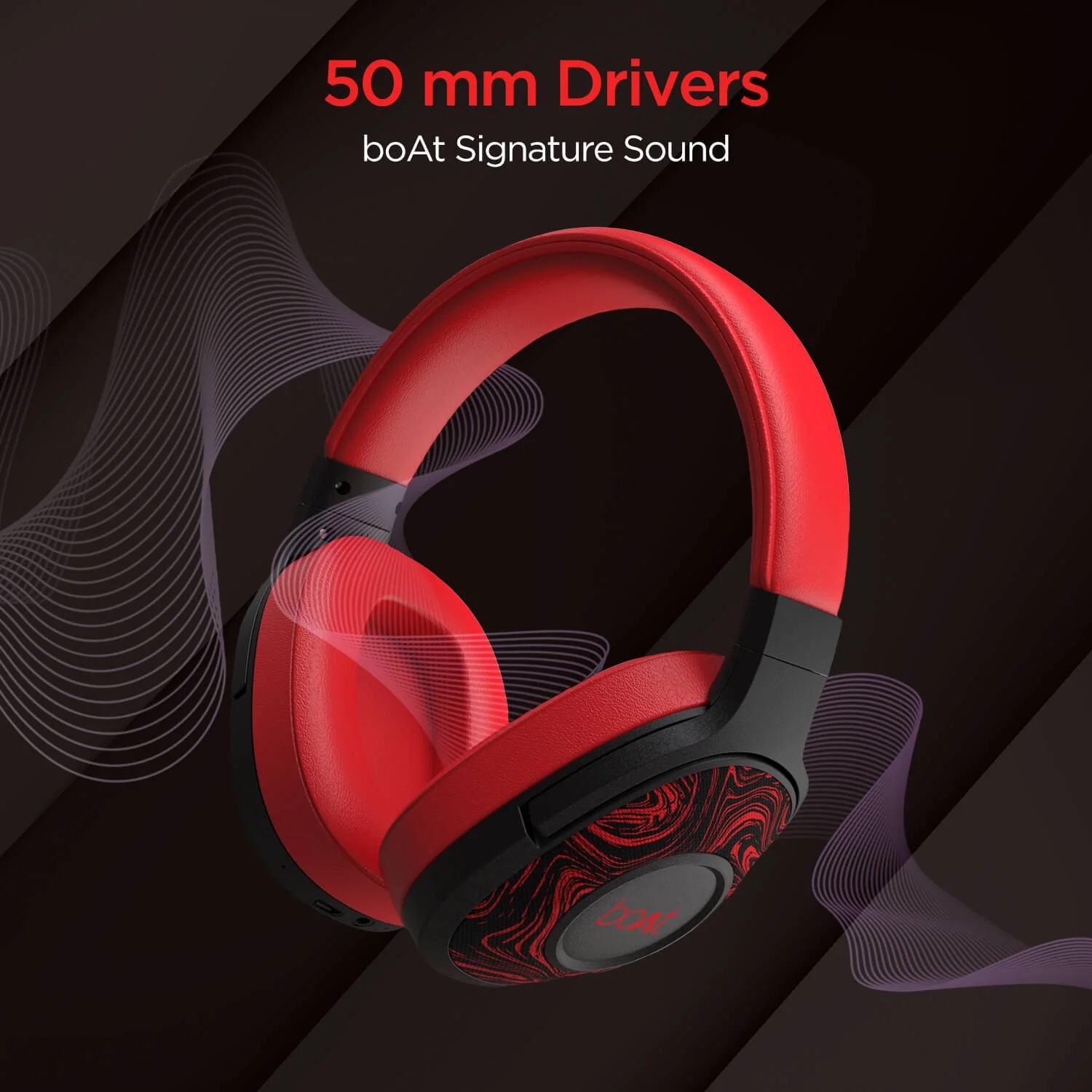 boAt Rockerz 550 | Over Ear Bluetooth Headphones with Upto 20H Playback, 50mm Dynamic Driver, 500mAh Battery - Image 17