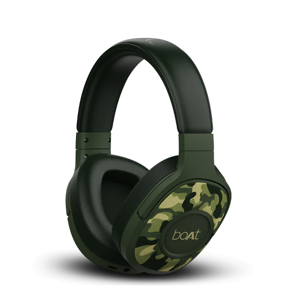 boAt Rockerz 550 | Over Ear Bluetooth Headphones with Upto 20H Playback, 50mm Dynamic Driver, 500mAh Battery - Image 3